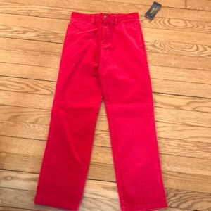 Boys holiday red corduroy pants brand new size 7